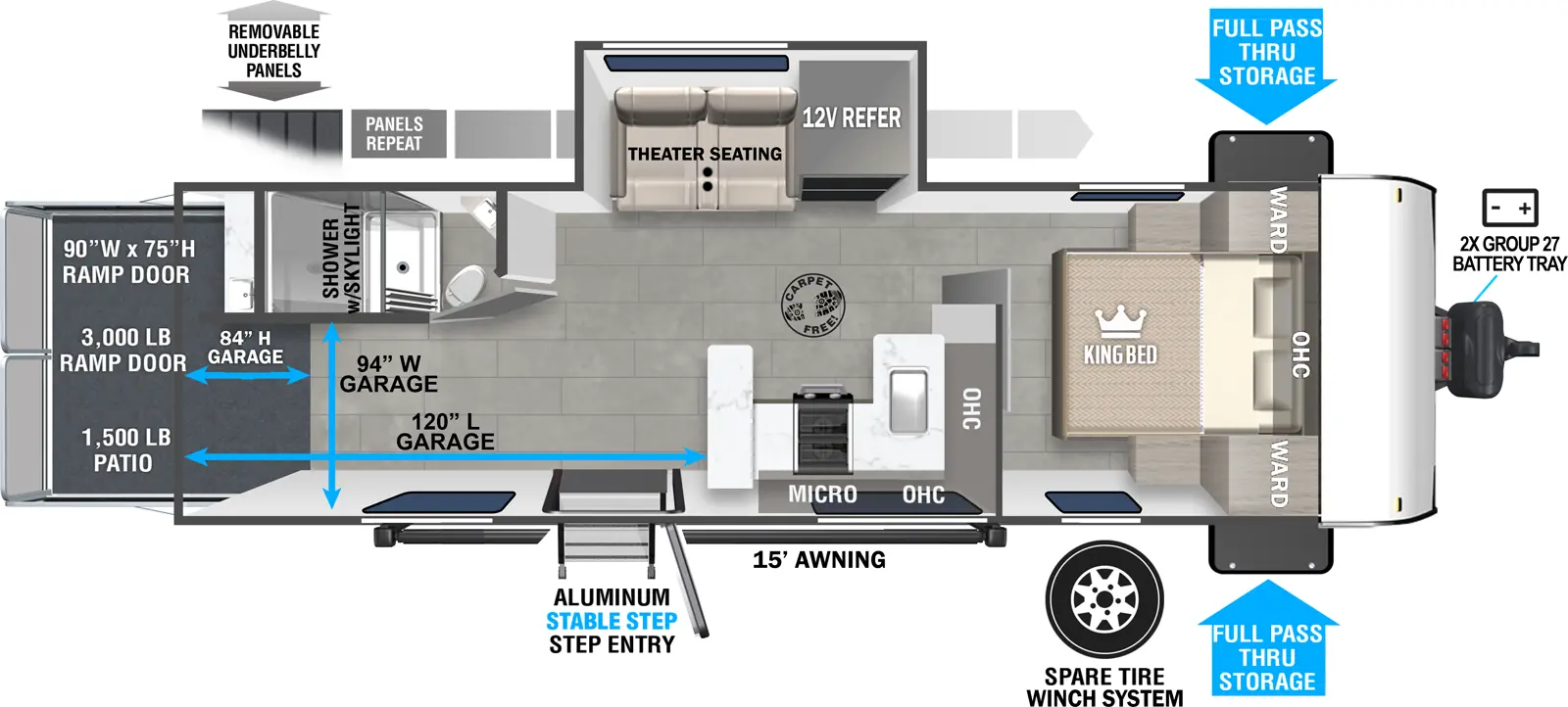 Wildwood Fsx 262VC Floorplan